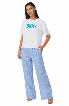Комплект (футболка, брюки) YI70008 синий-белый DKNY
